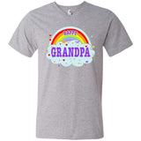 Happiest-Being-Grandpa-T-Shirt Best Grandpa T Shirt  Men's Printed V-Neck T