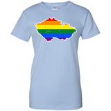 Czech Republic Rainbow Flag LGBT Community Pride LGBT Shirts