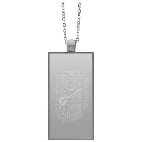 Guitar Shirt DNA  UN4682 Rectangle Necklace