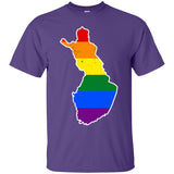 Finland Rainbow Flag LGBT Community Pride LGBT Shirts
