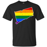 Connecticut Rainbow Flag LGBT Community Pride LGBT Shirts