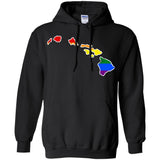 Hawaii Rainbow Flag LGBT Community Pride LGBT Shirts  G185 Gildan Pullover Hoodie 8 oz.