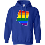 Arizona Rainbow Flag LGBT Community Pride LGBT Shirts  G185 Gildan Pullover Hoodie 8 oz.