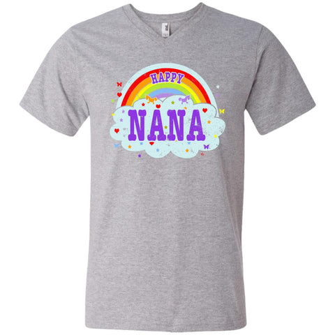 Happiest-Being-The Best Nana-T-Shirt  Men's Printed V-Neck T