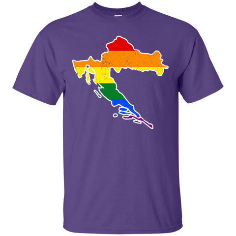 Croatia Rainbow Flag LGBT Community Pride LGBT Shirts