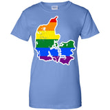 Denmark Rainbow Flag LGBT Community Pride LGBT Shirts