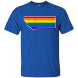 Montana Rainbow Flag LGBT Community Pride LGBT Shirts