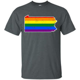 Pennsylvania Rainbow Flag LGBT Community Pride LGBT Shirts