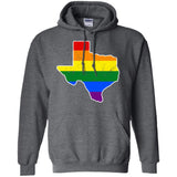 Texas Rainbow Flag LGBT Community Pride LGBT Shirts  G185 Gildan Pullover Hoodie 8 oz.