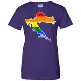 Croatia Rainbow Flag LGBT Community Pride LGBT Shirts