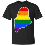 Maine Rainbow Flag LGBT Community Pride LGBT Shirts