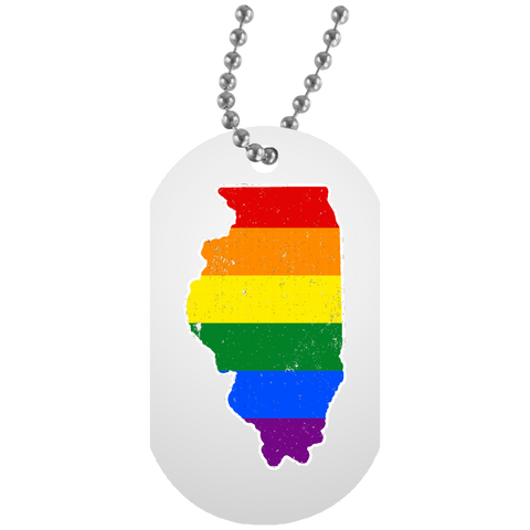 Illinois Rainbow Flag LGBT Community Pride LGBT Shirts