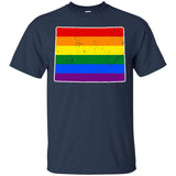 Wyoming Rainbow Flag LGBT Community Pride LGBT Shirts
