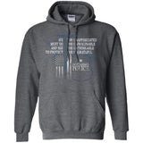 Wyoming Police Support Law Enforcement Support Police Tee  G185 Gildan Pullover Hoodie 8 oz.