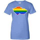 Czech Republic Rainbow Flag LGBT Community Pride LGBT Shirts