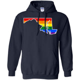 Maryland Rainbow Flag LGBT Community Pride LGBT Shirts  G185 Gildan Pullover Hoodie 8 oz.