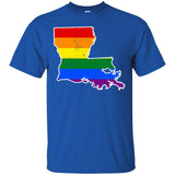 Louisiana Rainbow Flag LGBT Community Pride LGBT Shirts