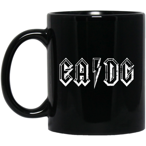 Bass Player T shirt E A D G Strings of the Bass  BM11OZ 11 oz. Black Mug