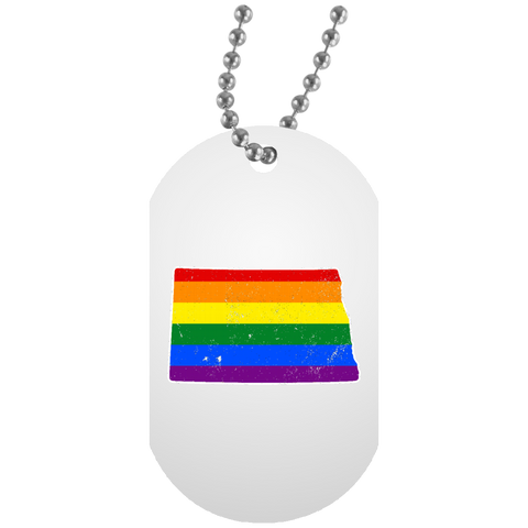 North Dakota Rainbow Flag LGBT Community Pride LGBT Shirts