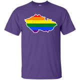 Czech Republic Rainbow Flag LGBT Community Pride LGBT Shirts