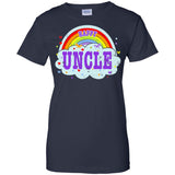 Happiest-Being-The Best Uncle T Shirt Funny Uncle T Shirt  Ladies Custom 100% Cotton T-Shirt