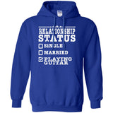 Relationship Status Playing Guitar Shirt Guitarist Gift  G185 Gildan Pullover Hoodie 8 oz.