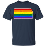 Kansas Rainbow Flag LGBT Community Pride LGBT Shirts