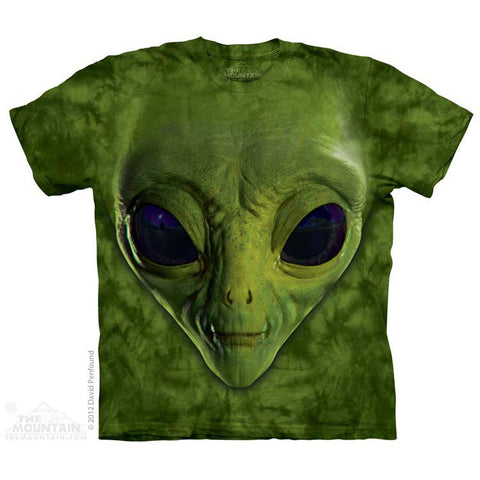 Green Alien Face T-Shirt