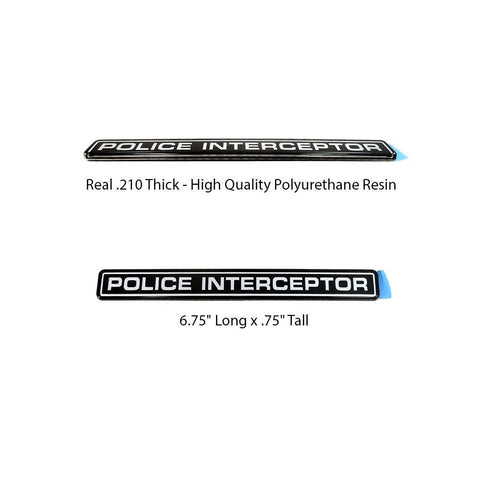 New Ford Crown Victoria Police Interceptor Emblem Real Polyurethane Resin-FREE SHIPPING
