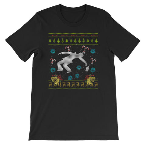 Falling Down Drunk Christmas Ugly Design Sweater Ugly Design