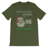 Funny Adult Christmas Ugly Sweater Design Wine Lovers Gift