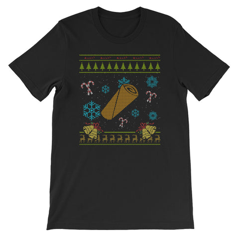 Burrito Christmas Sweater Design Mexican Food Design