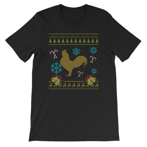 Colorful Christmas Sweaters Design Rooster Christmas Sweater