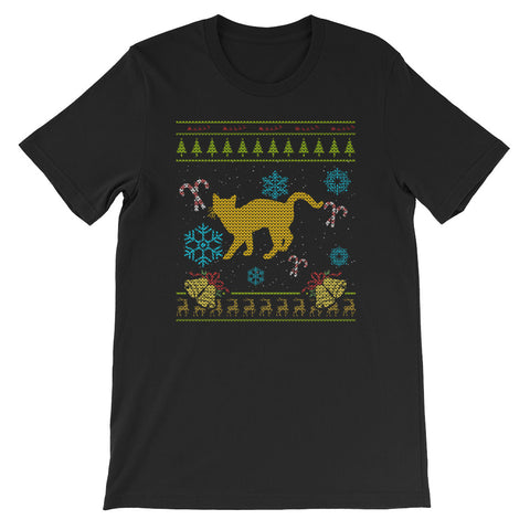 Funny Cat Christmas Sweater Design Cat Lover Design