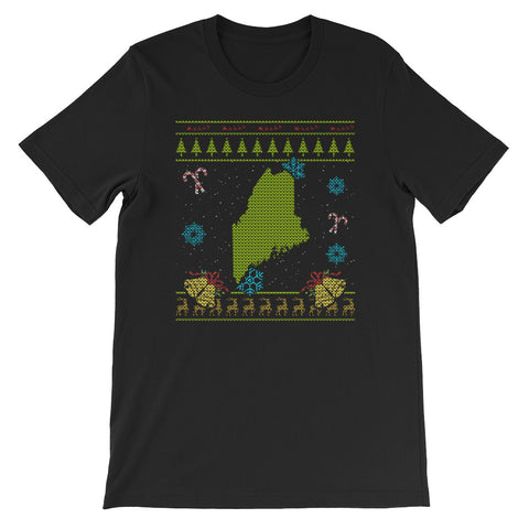 Maine Christmas Ugly Sweater Design