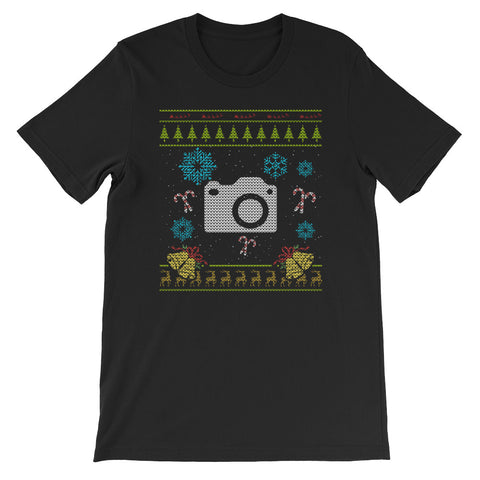 Camera Christmas Sweater Design Photographer