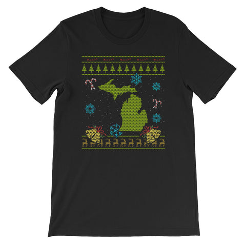 Michigan Christmas Ugly Sweater Design