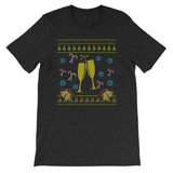 Christmas Wine Champagne Christmas Sweater Ugly Design