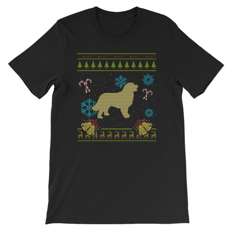 Bernese Mountain Dog Design Christmas Ugly Sweater Design