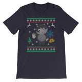 Eggnog Kitty Cat Ugly Christmas Sweater Design Cat Lover