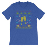 Christmas Wine Champagne Christmas Sweater Ugly Design