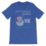 Funny Adult Christmas Ugly Sweater Design Wine Lovers Gift