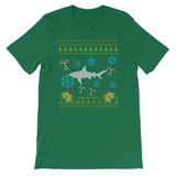 Funny Christmas Sweater Design Shark Christmas Sweater