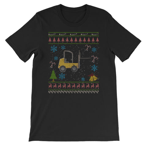 Forklift Operator Christmas Ugly Design Funny
