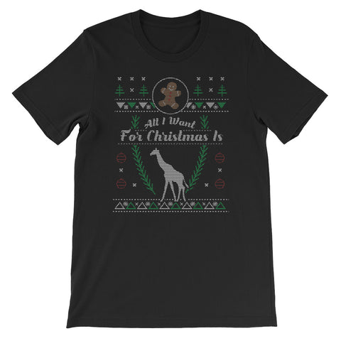 All I Want For Christmas Is A Giraffe Vet Tech Veterinarian