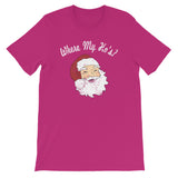 Where My Hos Christmas Funny Santa Claus Design