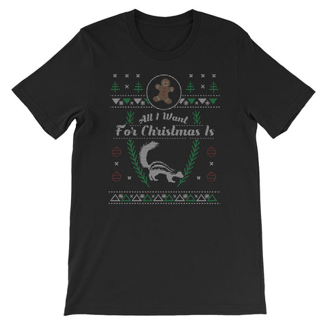 Pet Skunk Christmas Ugly Design