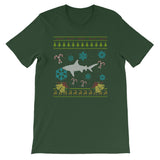 Funny Christmas Sweater Design Shark Christmas Sweater