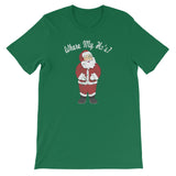 Where My Hos  Funny Christmas Santa Claus Design