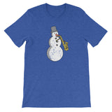 Funny Christmas Music Snowman Saxophone Player Saxophonist